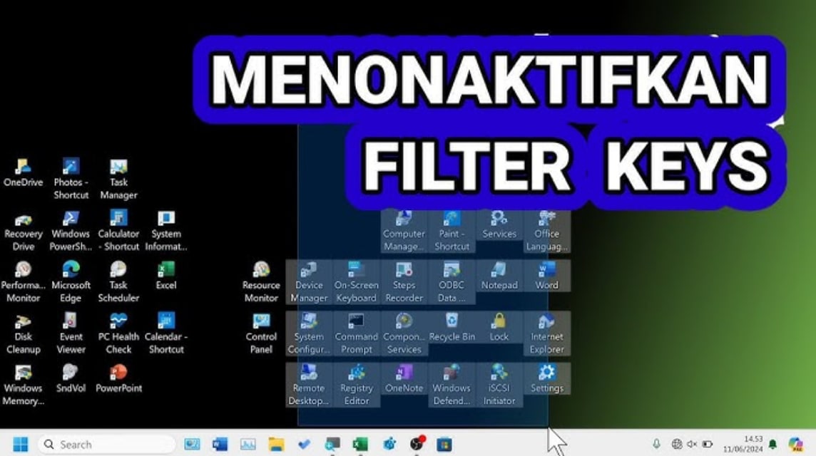 filter Keys di Keyboard Laptop