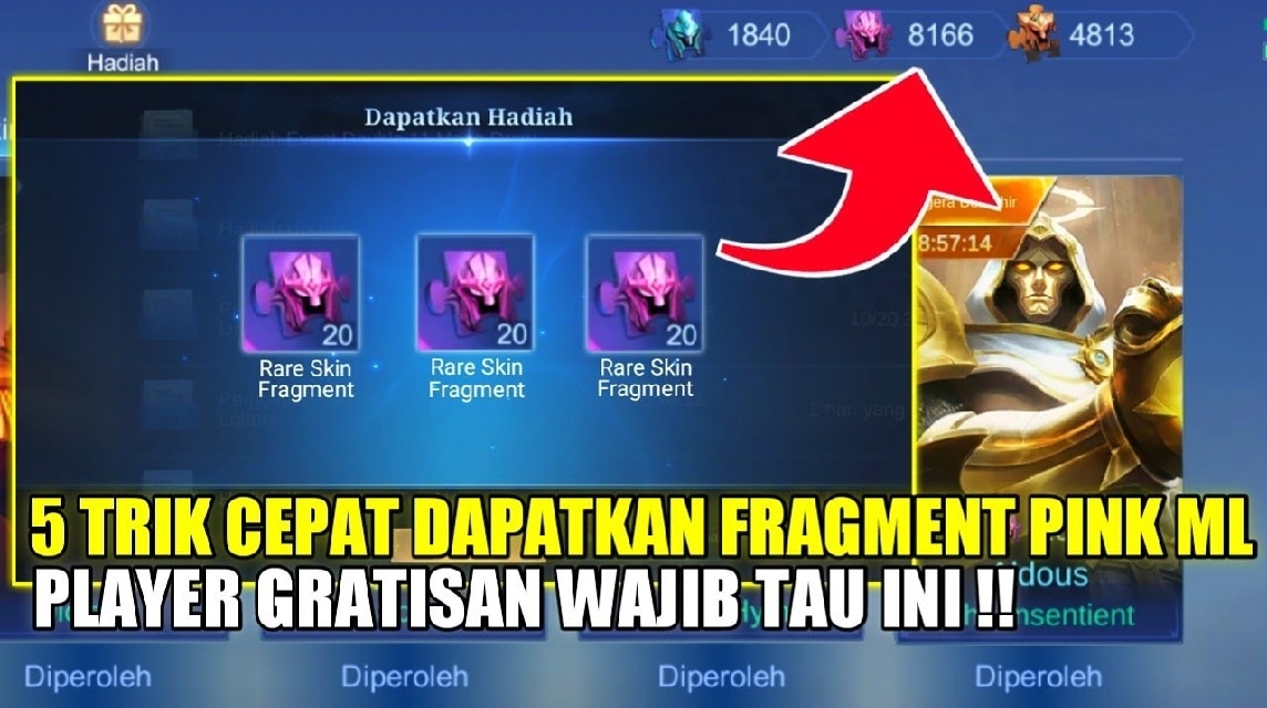 Cara mendapatkan skin ML gratis 