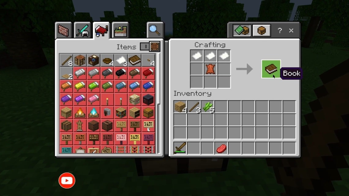 How to make a book in Minecraft