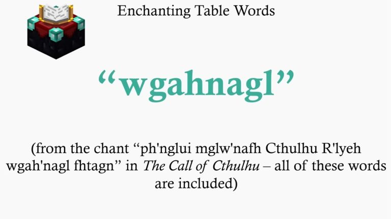 How to Read Language on Minecraft Enchanting Table