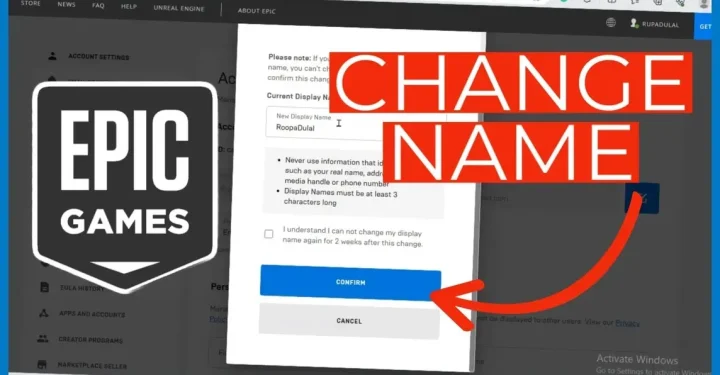 Confused About How to Change Epic Games Name? Here's How 