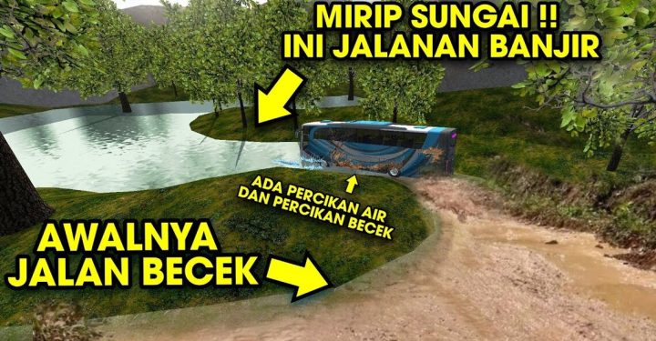 Link Download Mod BUSSID Jalan Banjir