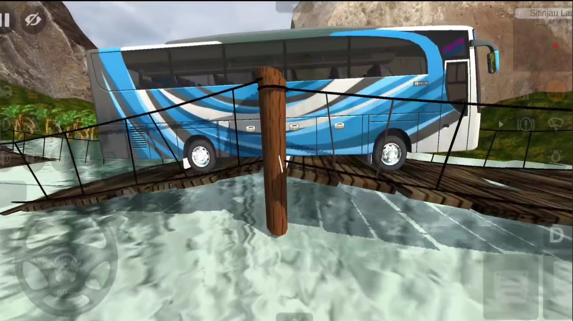 BUSSID Mod flooded road