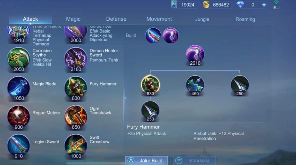 kelebihan item fury hammer ml