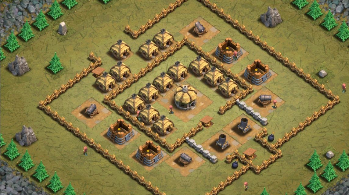 最強のベースCoC TH 4防御の作り方