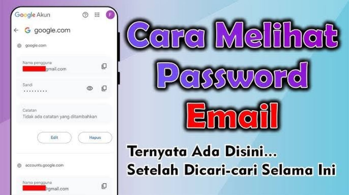 how to view email password