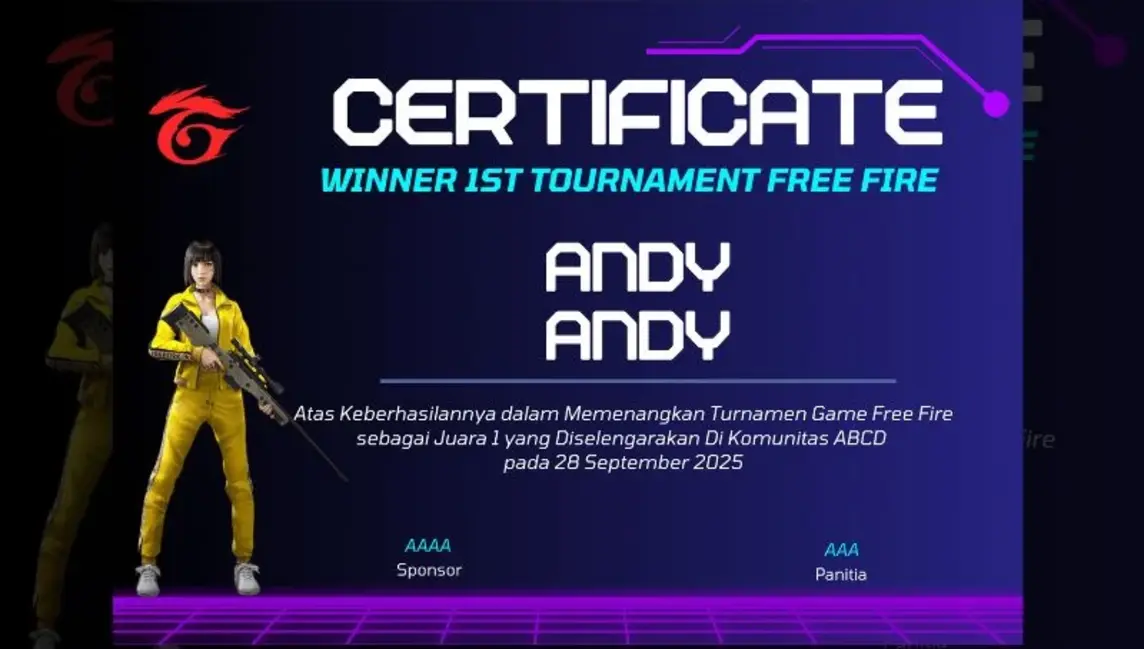 FF 5 Certificate