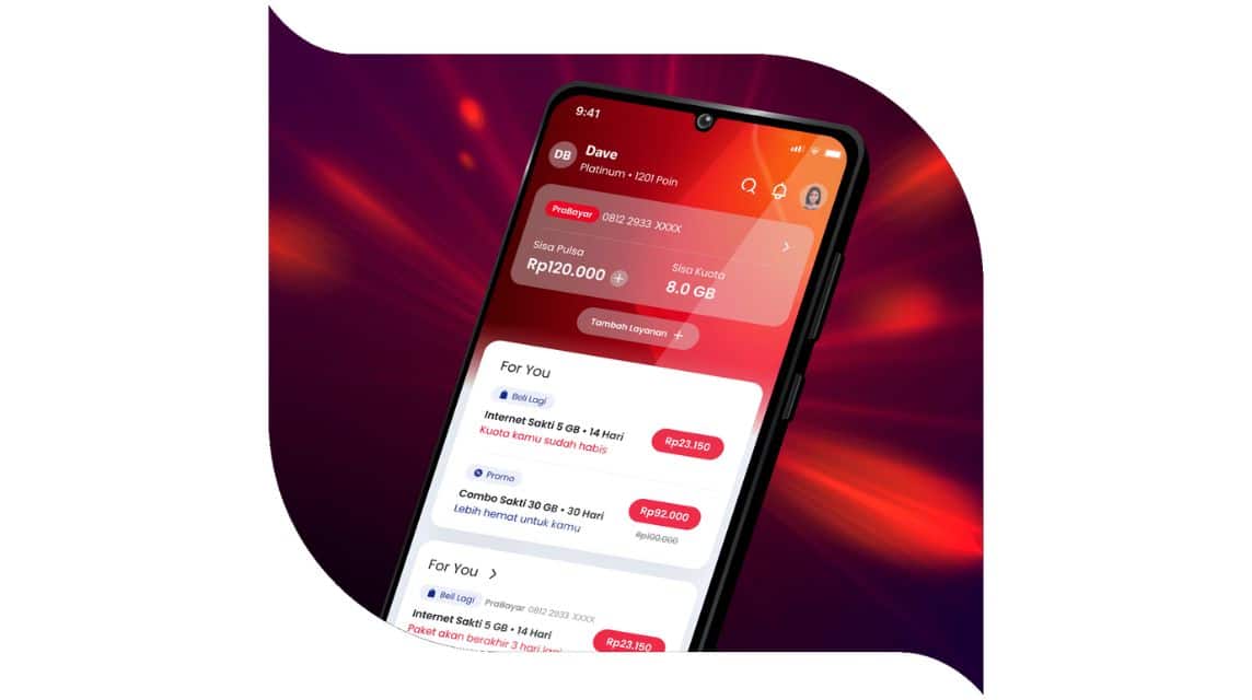 Telkomsel 할당량을 이전하는 방법 (4)