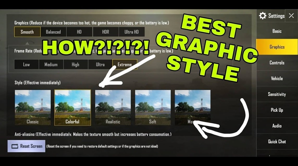 PUBG 手机设置