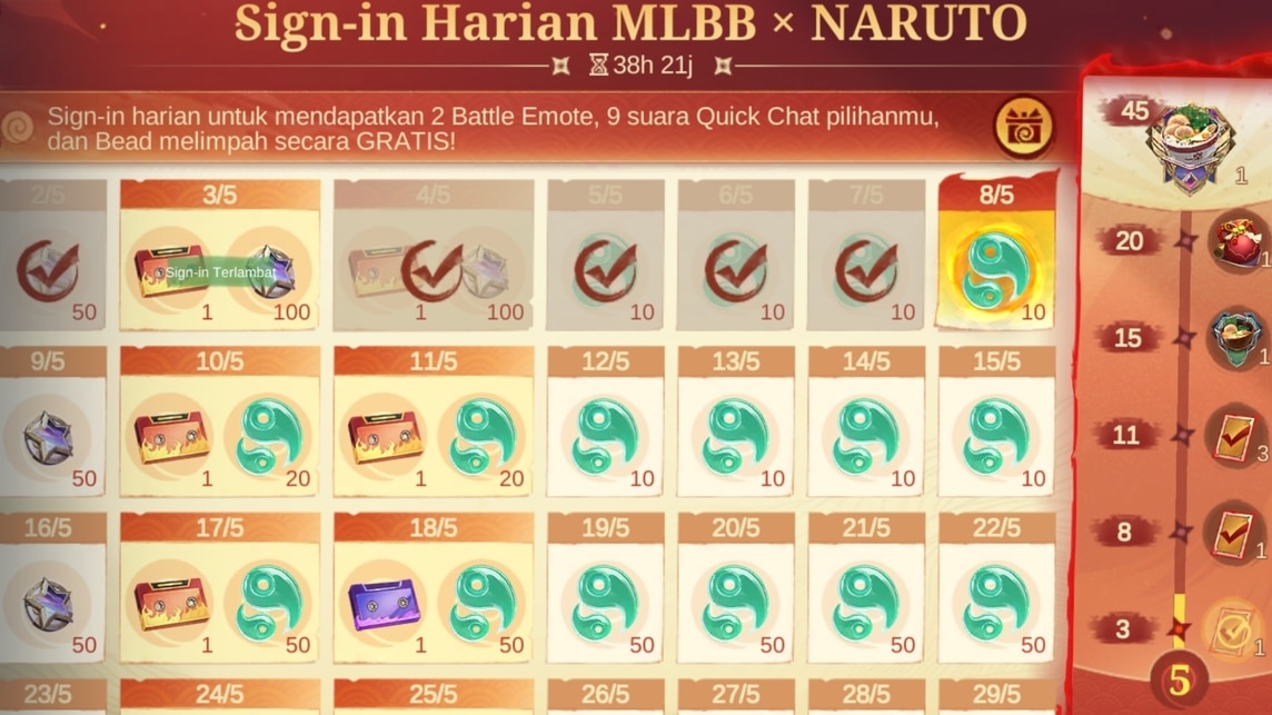 MLBB x 나루토 스킨 구매 시 비용 절감 팁
