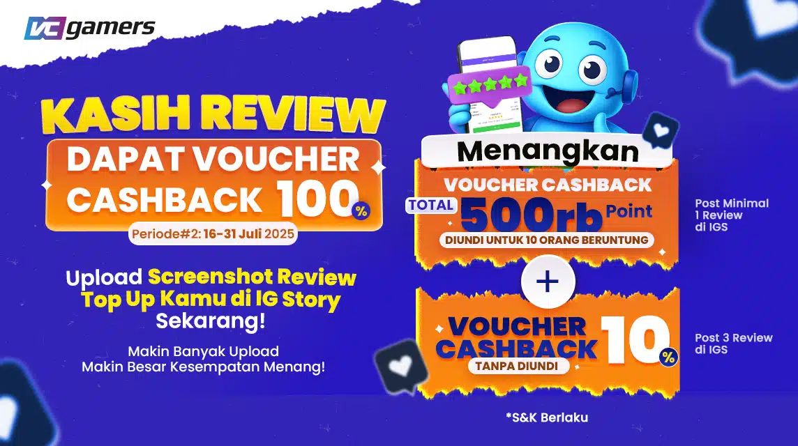review vcgamers dapet cashback