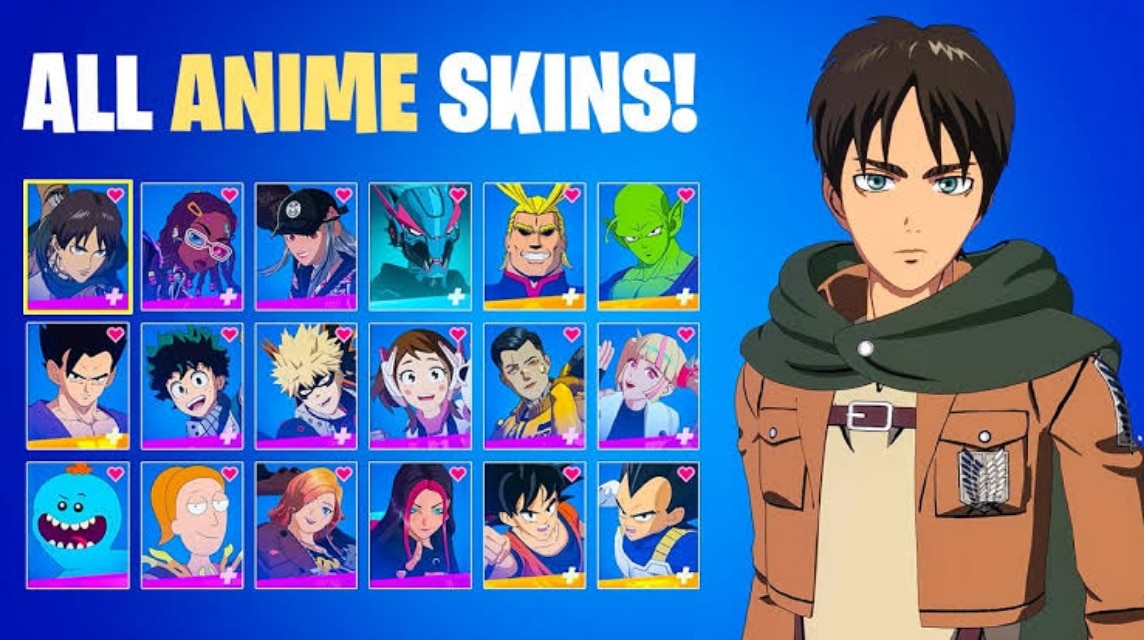 フォートナイトのアニメスキン