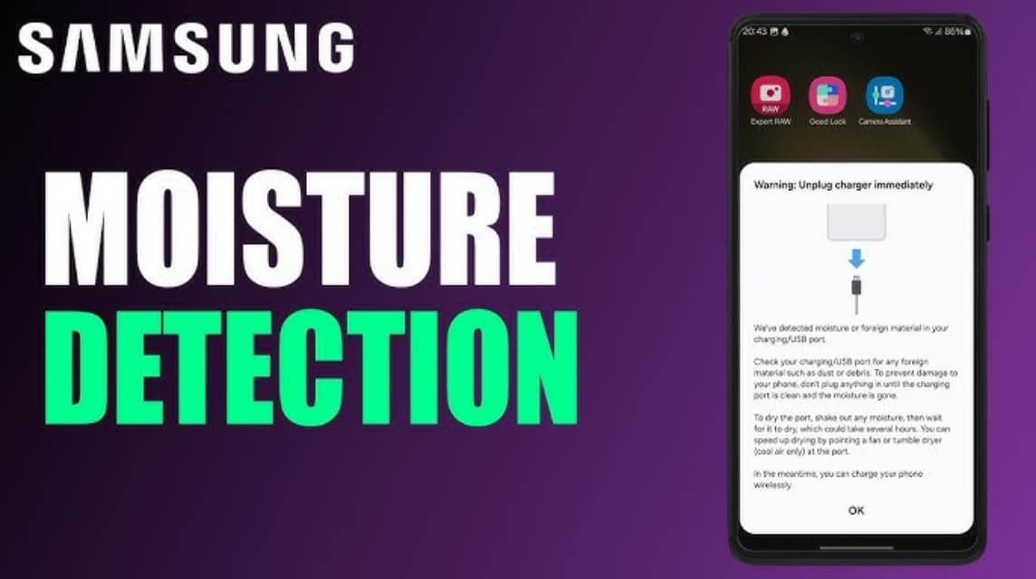 Samsung HPの水分検出警告