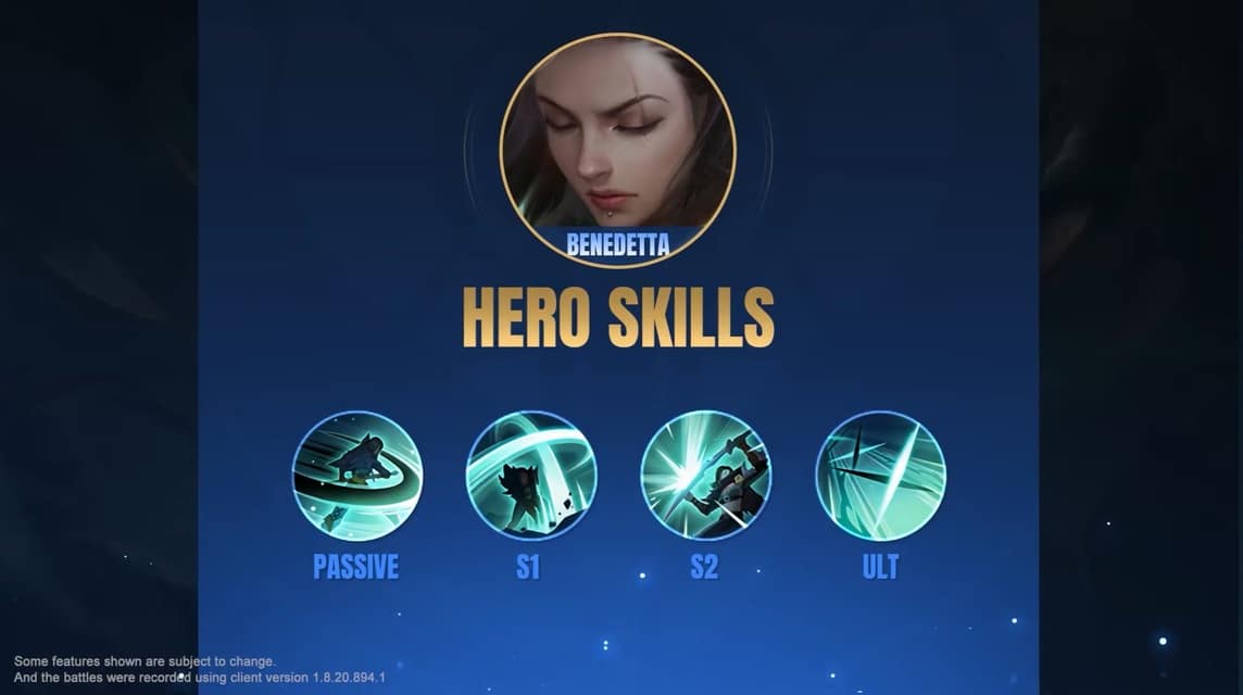 Benedetta's skill set