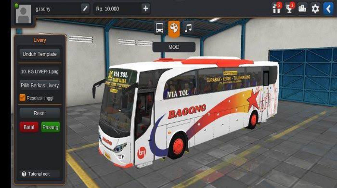 Bagong Bus-Lackierung
