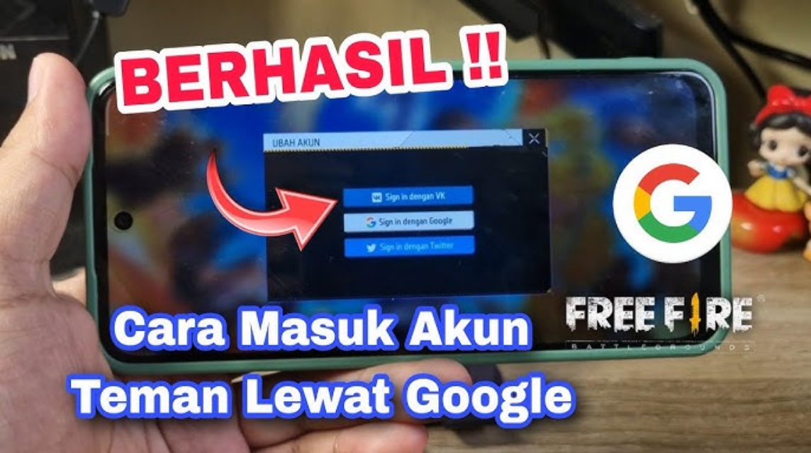 cara login ff dengan id