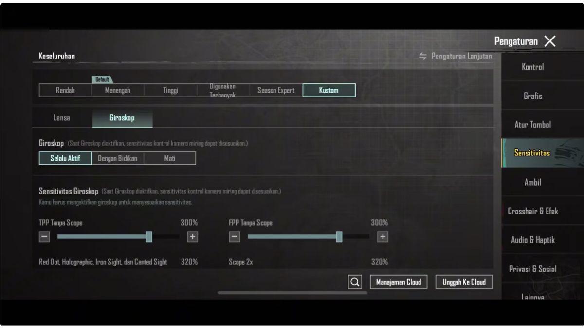 PUBG Mobile-Empfindlichkeitseinstellungen