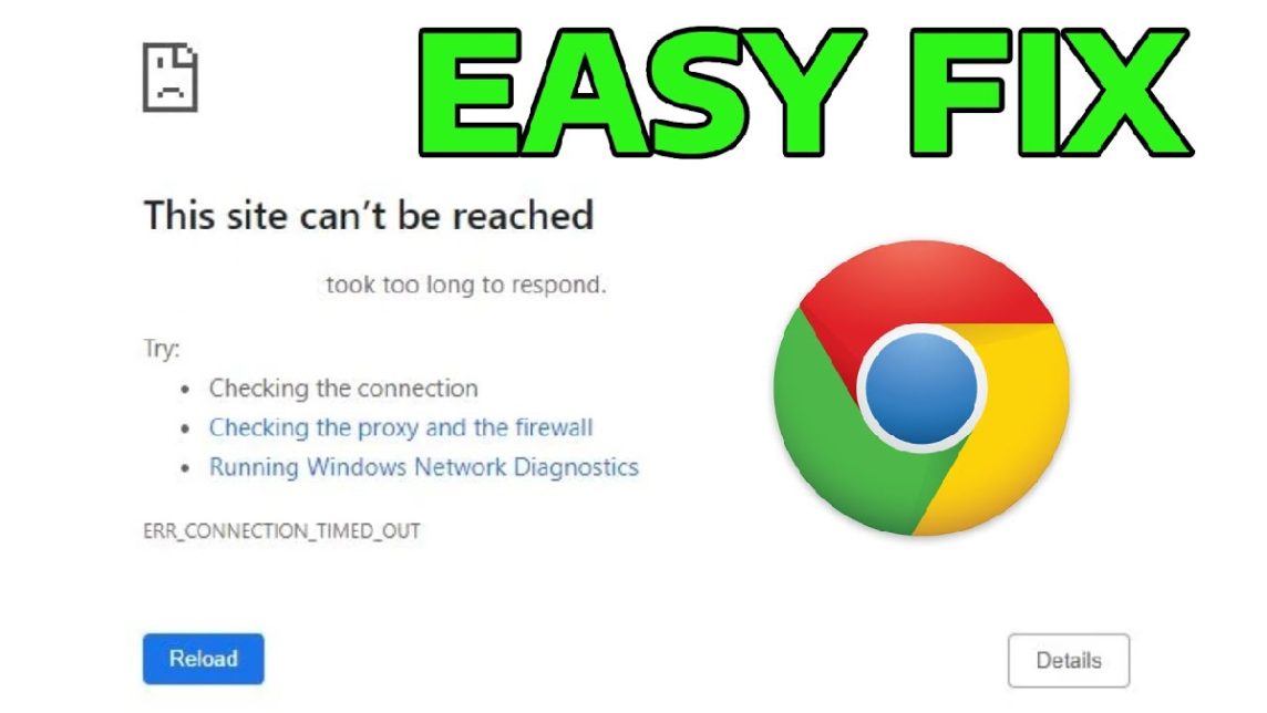 ERR_CONNECTION_TIMED_OUT 오류를 해결하는 방법