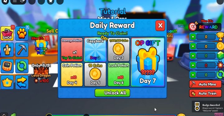 Kumpulan Kode Pickaxe Simulator Bulan Juni dan Cara Redeem