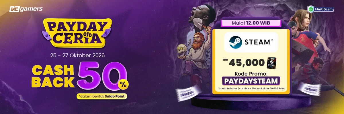top up steam cashback 50 persen