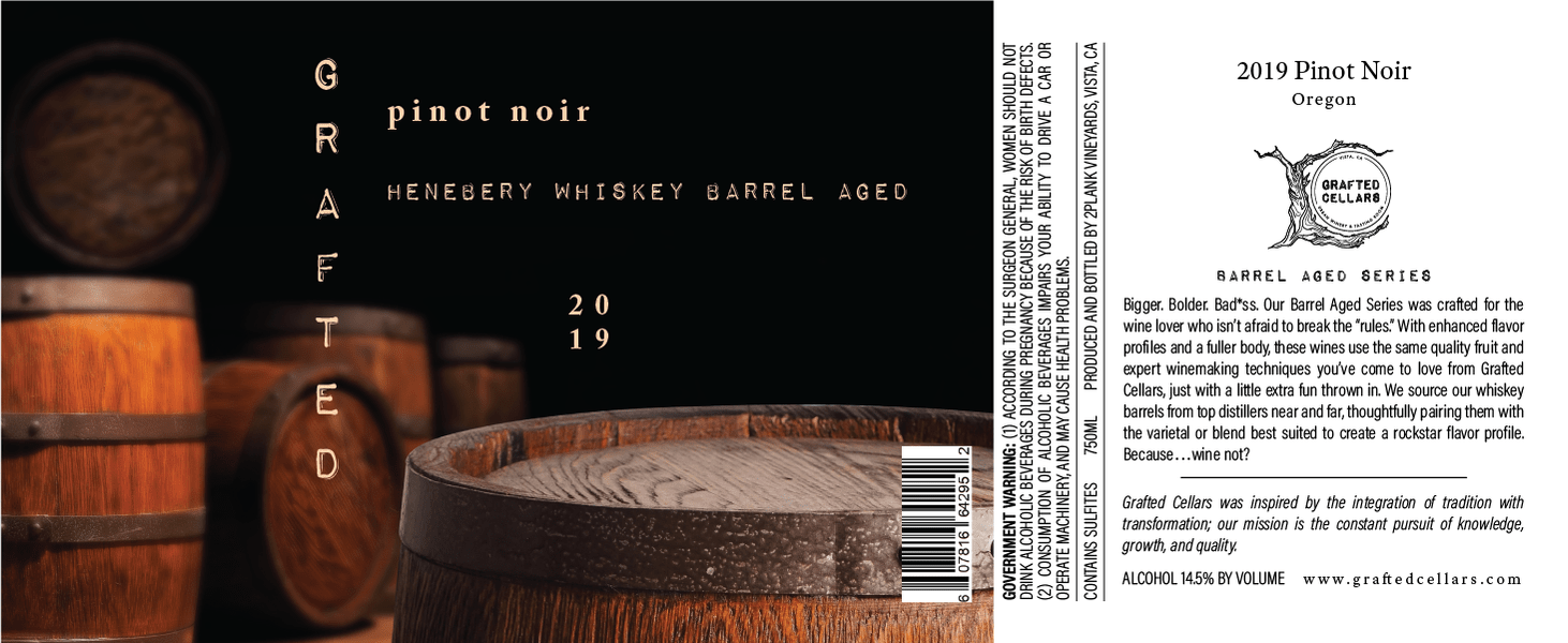2019 Pinot Noir In Henebery Whiskey Barrels