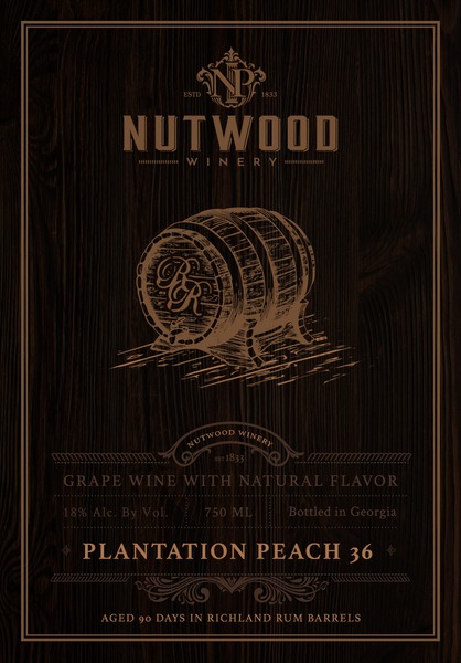 Plantation Peach 36 Aged in Richland Rum Barrels