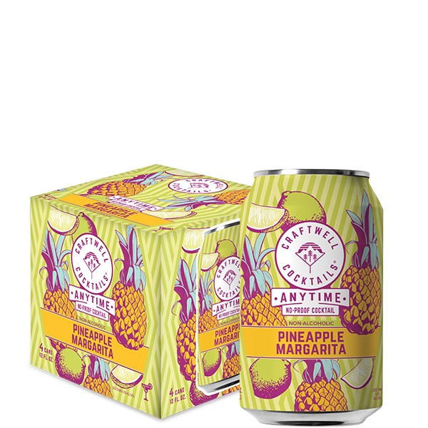 Craftwell Anytime Non-Alcoholic Pineapple Margarita 4 Pack