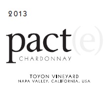 2013 Chardonnay Pact(e) Toyon Vineyard Napa Valley