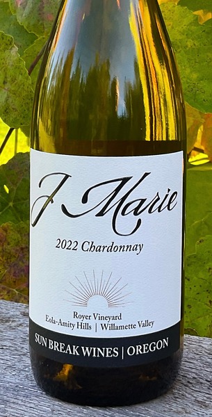 2022 J Marie Chardonnay, Royer Vineyard, Sun Break Wines (91pts. WE)