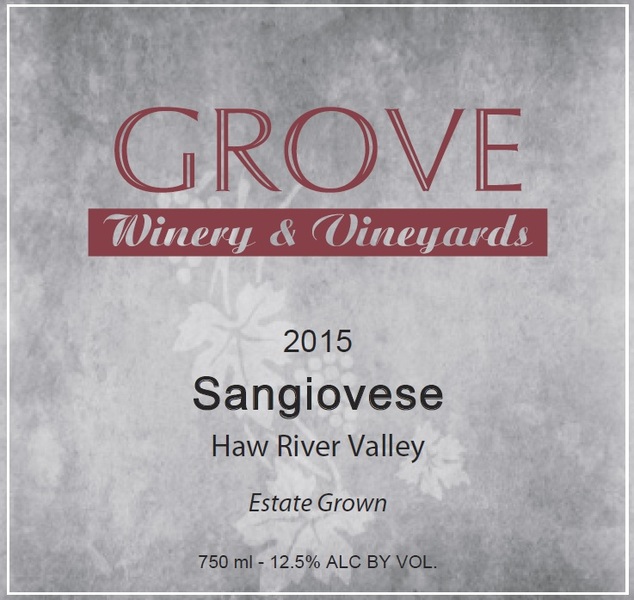 2015 Grove Estate Sangiovese