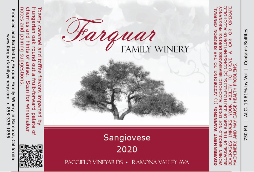 2020 Sangiovese