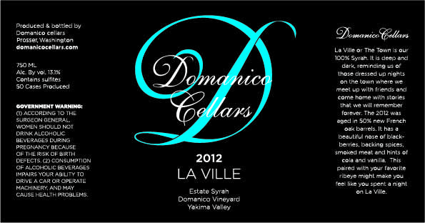 2012 La Ville Syrah