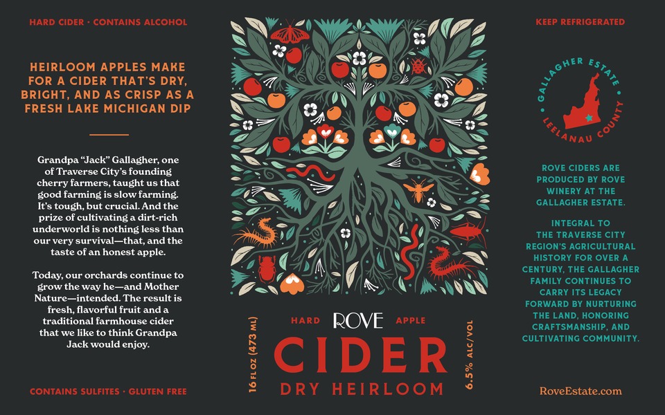 2022 Dry Heirloom Cider- 12pk. 