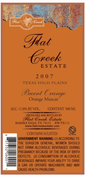 2008 Burnt Orange Muscat