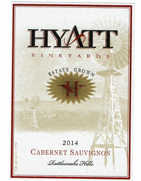 2014 Hyatt Vineyards Estate Cabernet Sauvignon