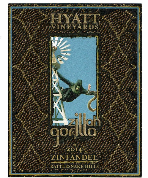 2014 Hyatt Vineyards Zillah Gorilla Zinfandel