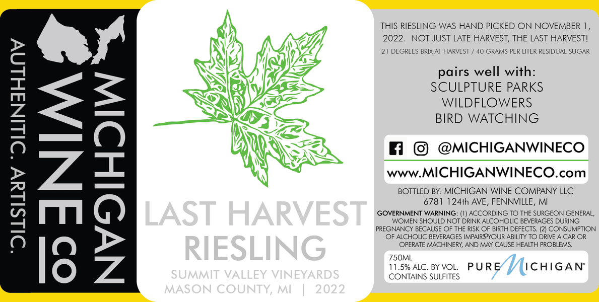 2022 Last Harvest Riesling