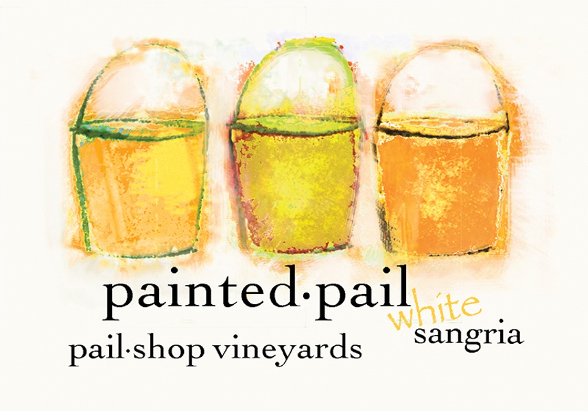 Painted Pail White Sangria