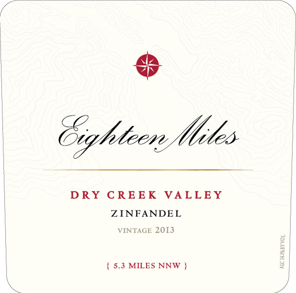 2013 Zinfandel Eighteen Miles