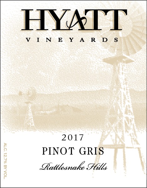 2017 Hyatt Vineyards Estate Pinot Gris