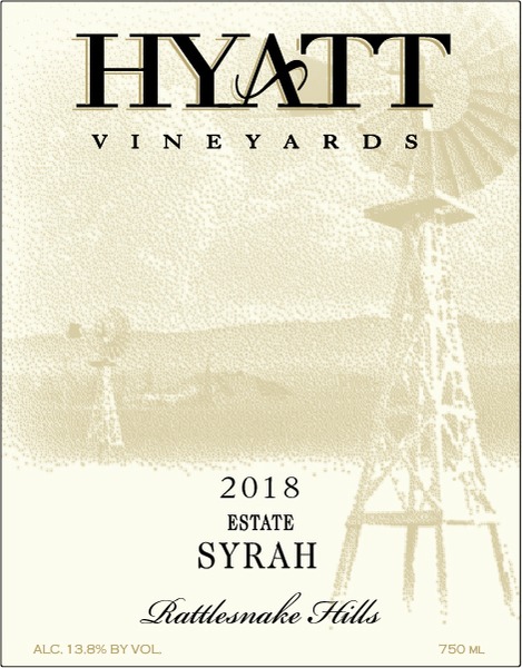 2018 Hyatt Vineyards Estate Syrah