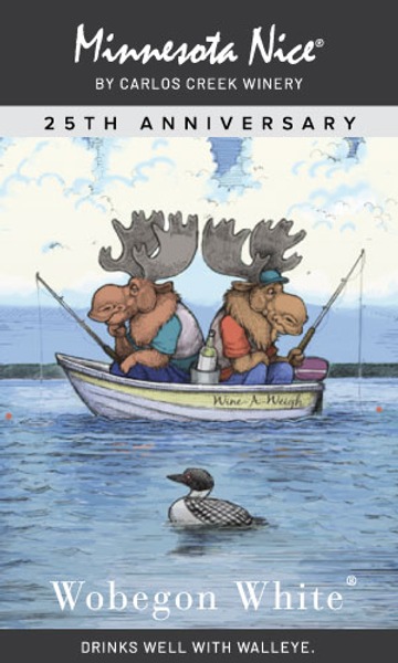 Wobegon White® - "Two Moose Fishing"