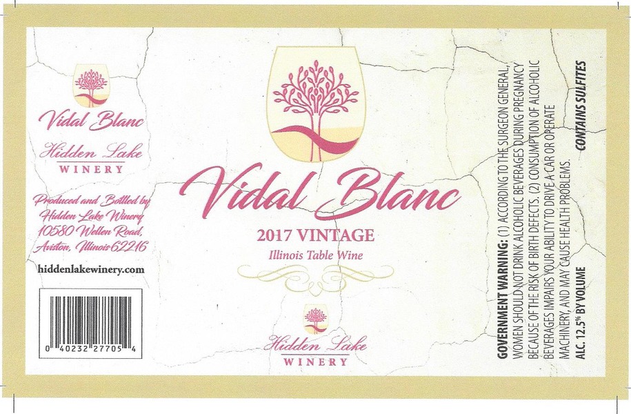 2017 Vidal Blanc