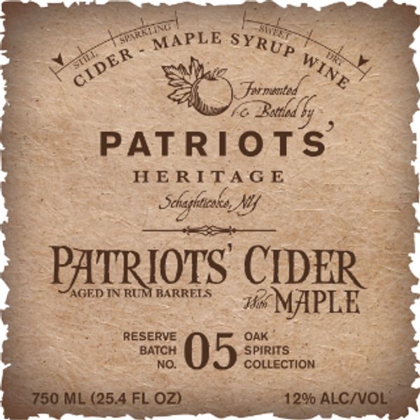 Patriots' Cider with Maple