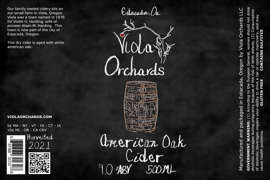 2022 American Oak Cider