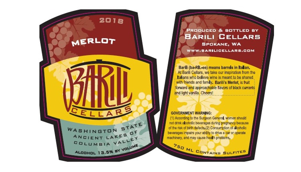 2018 Barili Cellars Merlot