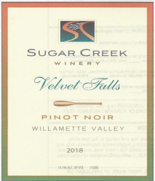 2018 Velvet Falls Pinot Noir