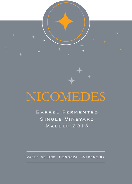 2013 Nicomedes Single Vineyard Barrel Fermented Malbec