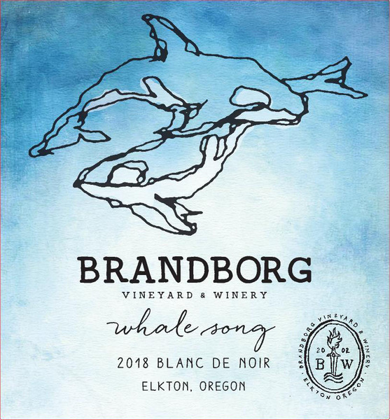 2018 Whale Song, Sparkling Blanc de Noir