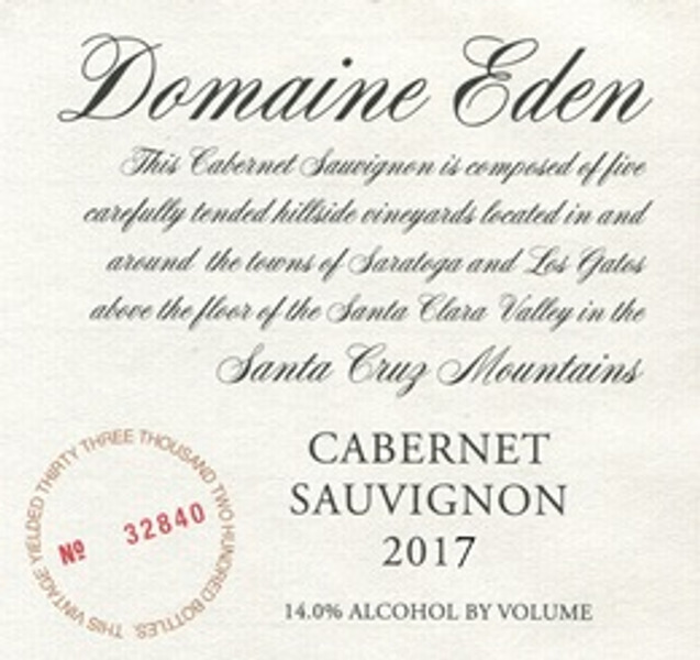 Domaine Eden 2017 Cabernet Sauvignon